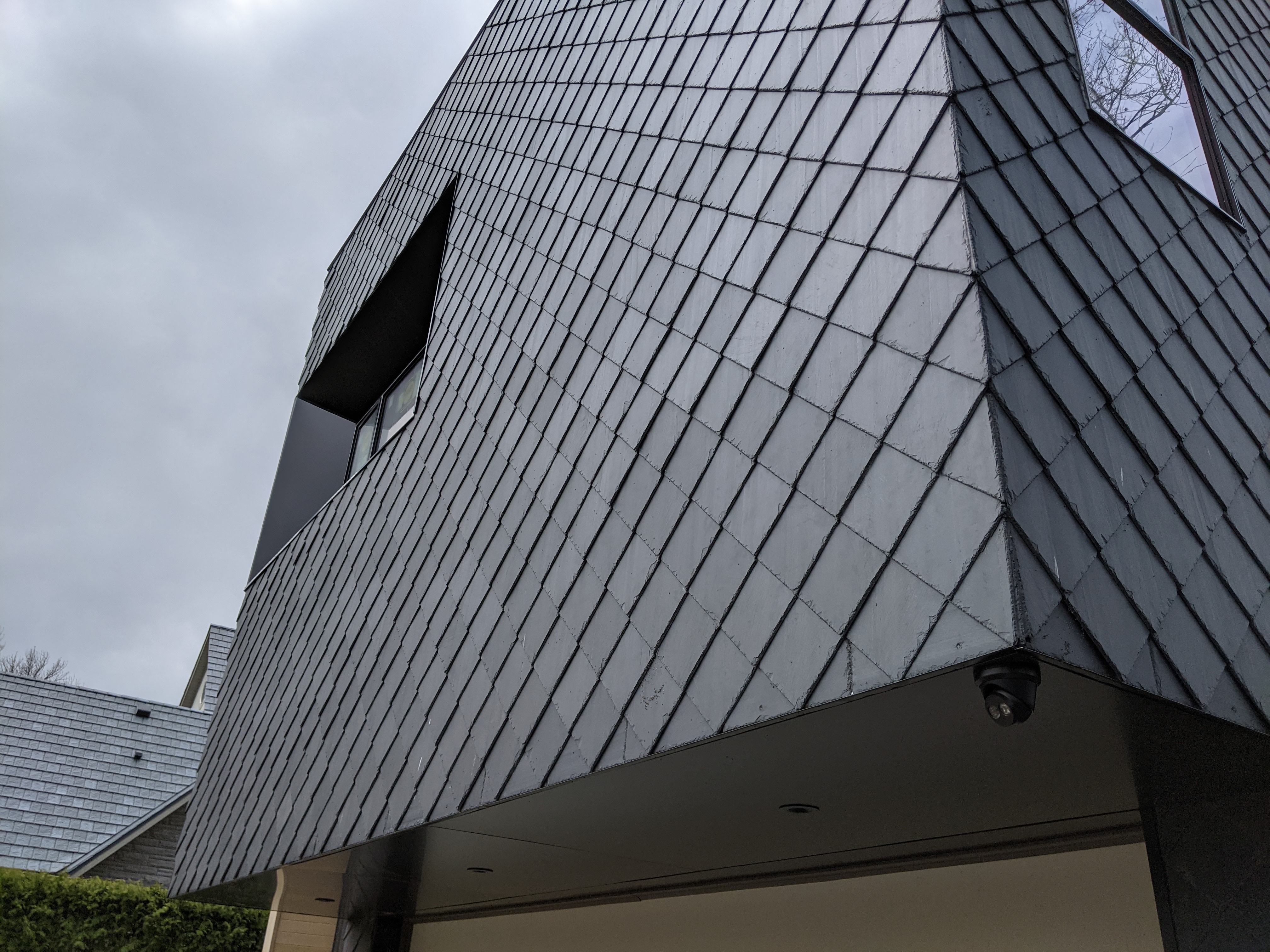 Camera on Slate Facade